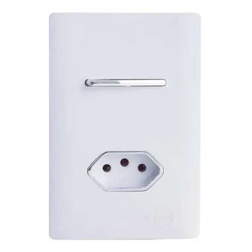 Modulo Interruptor Simples Branco (white) - Novara Foto 1