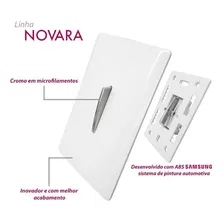 Modulo Interruptor Simples Branco (white) - Novara Foto mini 4