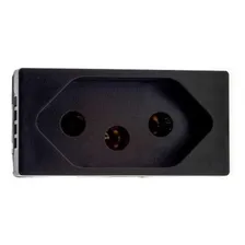 Modulo Pial Plus+ Preto 1tomada 20a Borne Parafuso 615060p Foto mini  2