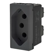 Modulo Pial Plus+ Preto 1tomada 20a Borne Parafuso 615060p Foto mini  3