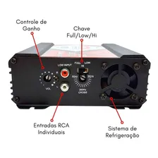 Módulo Potência Mesa Som Automotivo 1200w Rms Ds1200 1canal Foto mini  3