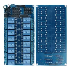 Módulo Relé 16 Canais 12v Compatível Arduino Pic Raspberry Foto  mini 1