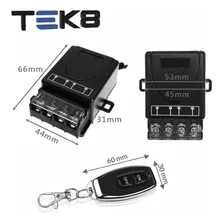 Módulo Relé Controle Remoto 110v 220v 30a + 3 Controles Foto mini  3
