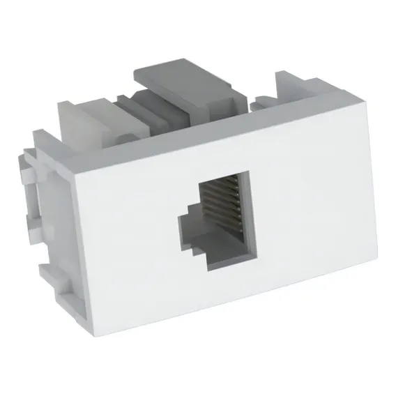 Modulo Rj11 Telefone Enerbras Dubai Branco Ed5346-e Foto 1
