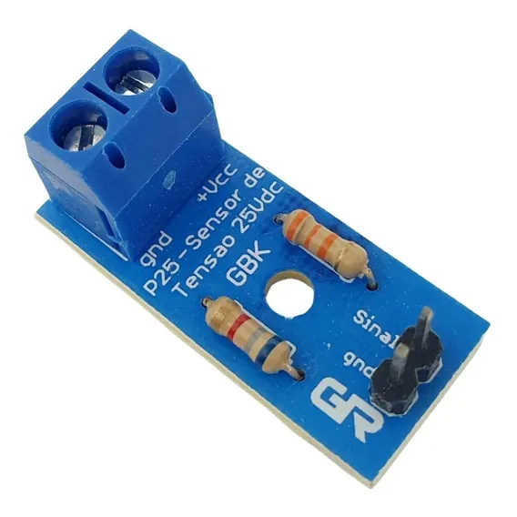 Modulo Sensor De Tensão Voltagem Dc 0-25v - P25 Para Arduino Foto 1