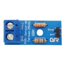 Modulo Sensor De Tensão Voltagem Dc 0-25v - P25 Para Arduino Foto mini 4