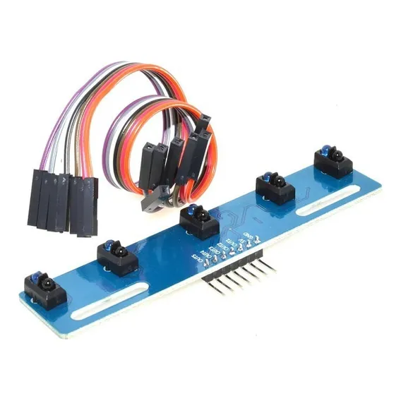 M贸dulo Sensor Ir 5 Canais Para Rob么 Seguidor De Linha Foto 1