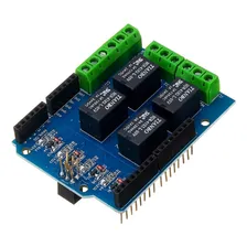 Modulo Shield Relé 5v 4 Canais Arduino Uno Mega Foto  mini 1