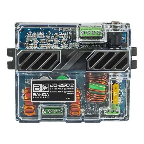 Modulo Stereo Banda Bd 250.2 Potencia 250wrms 2 Canais Full Cor Preto Foto 1