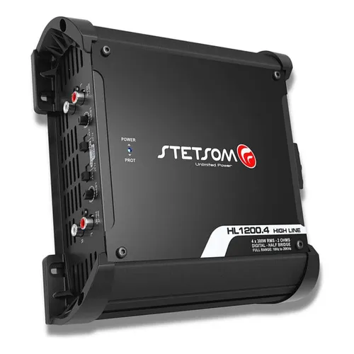 Modulo Stetsom 1200 Rms Hl-1200.4 Stereo 4 Canais 1 Ohm Foto 1