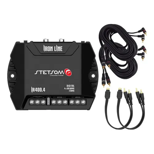 M贸dulo Stetsom Amplificador Iron Line 400.4 + Kit Foto 1