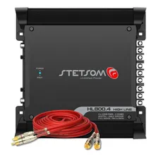 M贸dulo Stetsom High Line Hl800.4 900w + Cabo Rca 5m 400p Foto mini 1