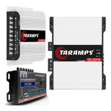 Módulo Taramps Hd3000 3000w 1 Ohm E Ts400x4 + Processador Cor Branco Foto  mini 1