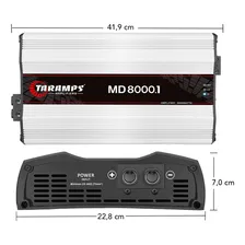 Modulo Taramps Md 8000 1 Ohm Potencia 8000w Amplificador 8000 Som Automotivo Md8000 Foto mini 4