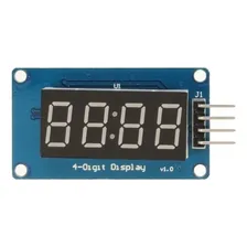 Módulo Tm1637 Display 7 Segmentos 4 Dígitos Arduino Diy Led Foto mini  2