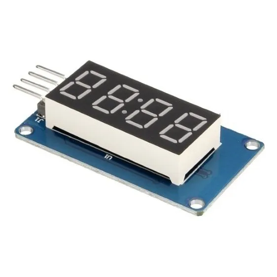 Módulo Tm1637 Display 7 Segmentos 4 Dígitos Arduino Diy Led Foto 1
