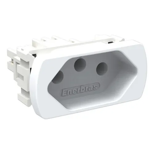 M贸dulo Tomada 20a - Enerbras Neo Sottile Branco Foto 1