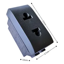 Módulo Tomada 2pu 10a/250v Bticino Living L4125/4s Preto Foto mini 4