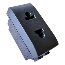 Módulo Tomada 2pu 10a/250v Bticino Living L4125/4s Preto Foto mini  3