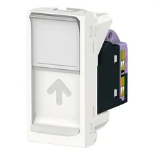 M贸dulo Tomada Cabo Rede Rj45 8 Fios Cat6e Toolless Schneider Foto mini 2