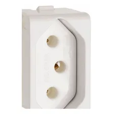 Modulo Tomada Lunare 2P+T 20A 250V 1M BR PRM4731 Branco Foto mini  2