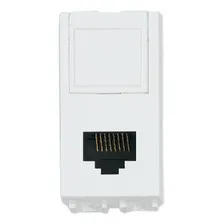 Módulo Tomada Rj45 Cat6 Bticino Cor Branco Foto  mini 1