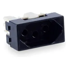 M贸dulo Tomada Simples 10a Preto Forceline Foto mini 1