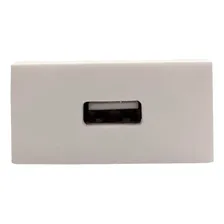 M贸dulo Tomada Usb Parede Pial Plus 1 Porta Usb Cor Branco Foto mini 2