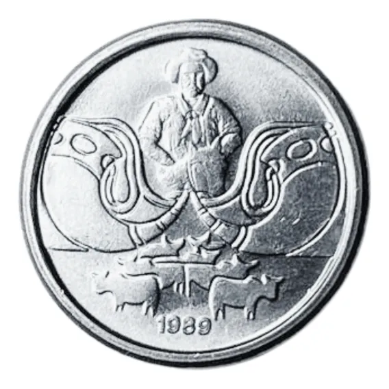 Moeda Antiga Do Brasil - 1 Centavo Boiadeiro De 1989 Foto 1