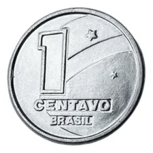 Moeda Antiga Do Brasil - 1 Centavo Boiadeiro De 1989 Foto mini 2