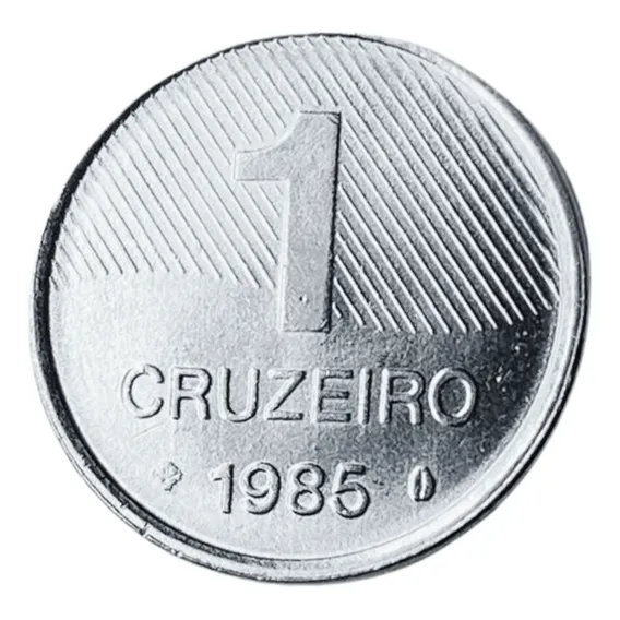 Moeda Antiga Do Brasil - 1 Cruzeiro Fc De 1985 - Serie Fao Foto 1