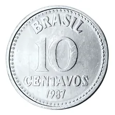 Moeda Antiga Do Brasil - 10 Centavos De 1987 Foto mini 1