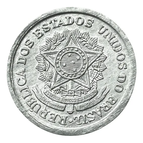 Moeda Antiga Do Brasil - 50 Centavos Fc Alumínio De 1960 Foto 1