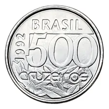Moeda Antiga Do Brasil - 500 Cruzeiros De 1992 - Tartaruga Foto mini 1