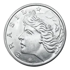 Moeda Antiga Do Brasil De 20 Centavos De 1975 Foto mini  2