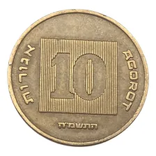 Moeda De Israel : 10 Agorot Foto mini 2