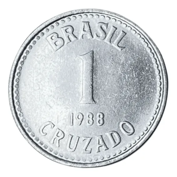 Moeda Do Brasil / 1 Cruzado - (1988) Foto 1