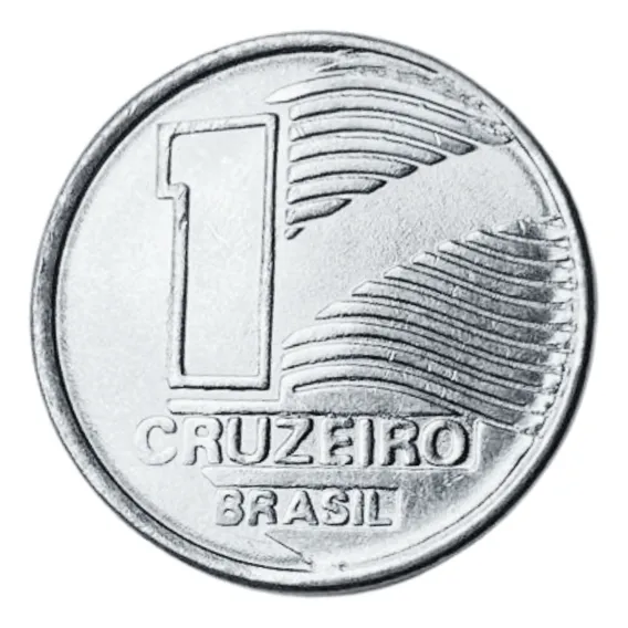 Moeda Do Brasil - 1 Cruzeiro De 1990: Bandeira Foto 1