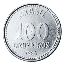 Moeda Do Brasil - 100 Cruzeiros De 1986 Foto mini 1
