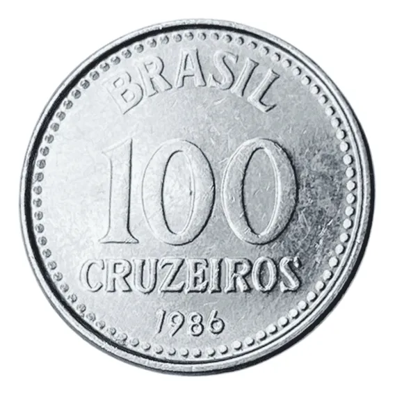 Moeda Do Brasil - 100 Cruzeiros De 1986 Foto 1