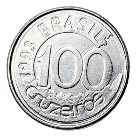 Moeda Do Brasil - 100 Cruzeiros Peixe-boi 1993 Foto 1
