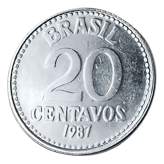 Moeda Do Brasil - 20 Centavos De 1987 Foto 1