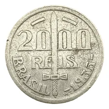 Moeda Do Brasil - 2000 Réis De 1935 - Duque De Caxias Foto mini 2
