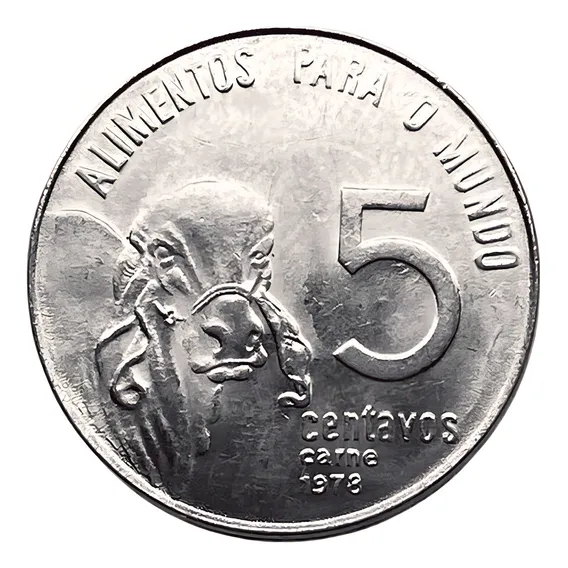 Moeda Do Brasil - 5 Centavos Fao De 1978 Foto 1