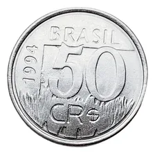 Moeda Do Brasil - 50 Cruzeiros Reais Onça De 1994 Foto mini 1