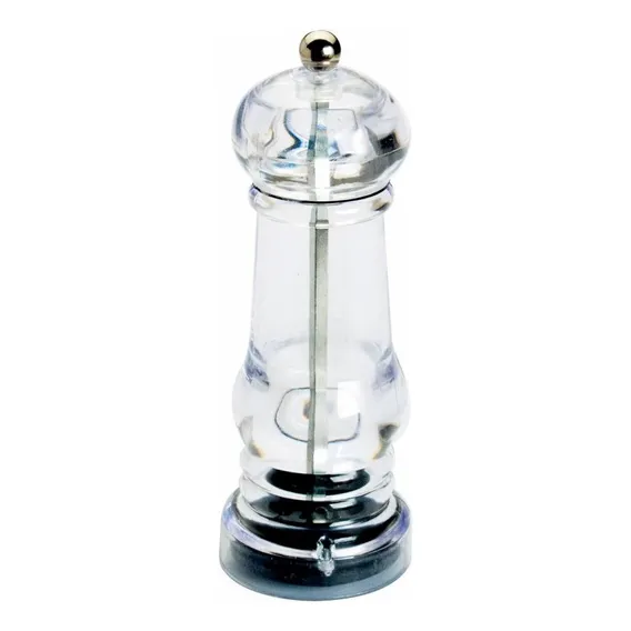 Moedor Acrilico 17cm Com Moedor De Ceramica Para Sal Pimenta Cor Transparente Foto 1