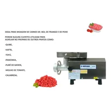 Moedor De Carne B8 Inox Maltbec Beccaro Bivolt 0,5cv 110V/220V Foto mini  2