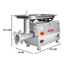 Moedor De Carne Boca 22 Com Bocal De Inox 304 Bm89nr Pf Berm 110v Foto mini 2