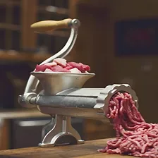 Moedor De Carne Manual Maquina Moer Hamburguer Foto mini 4