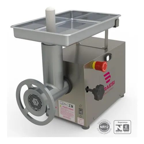 Moedor Elétrico De Carne Braesi Bocal 10 Motor 1/2 C.v. Inox Bivolt Foto 1